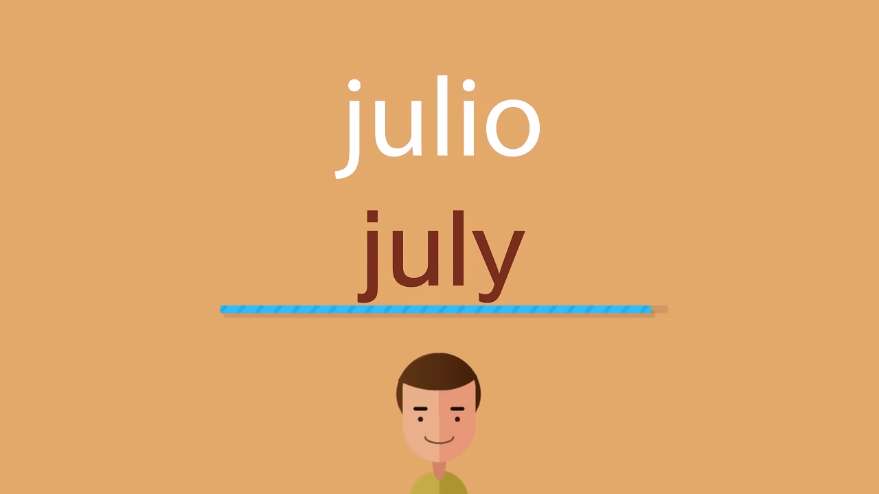 ¿Cómo se dice "julio" en inglés?
