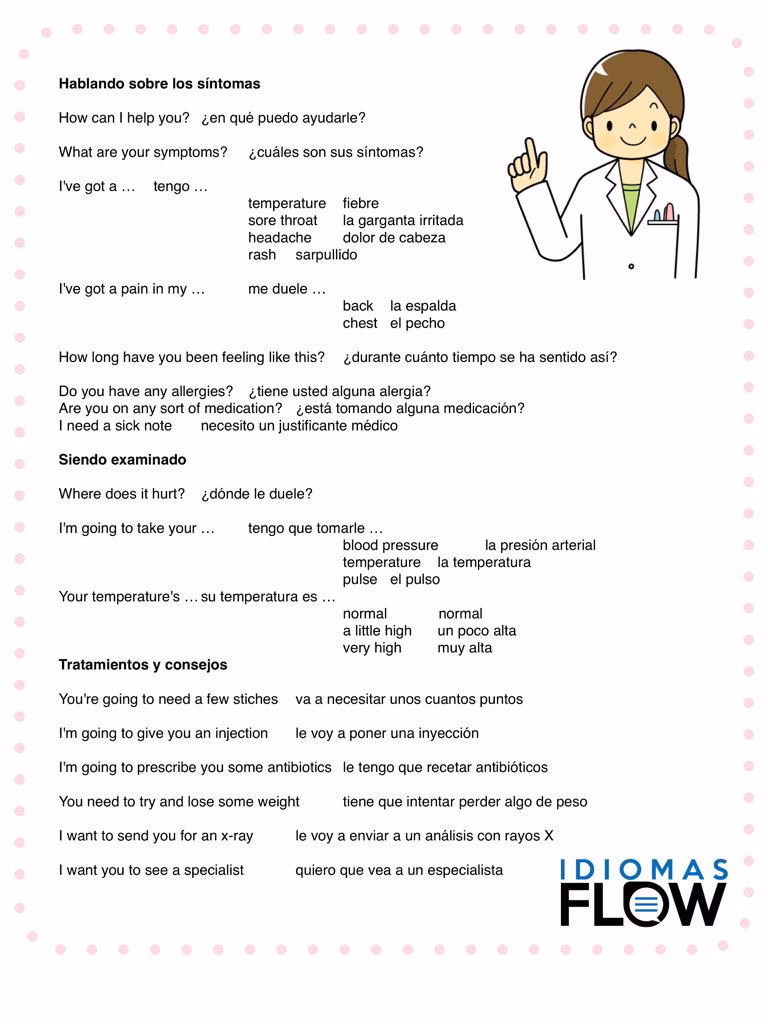 ¿Cómo se dice justificante médico en inglés?