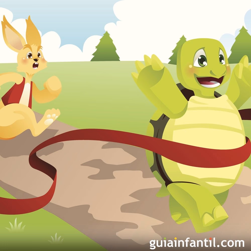 ¿Cómo se llama la fábula de la tortuga y la liebre?