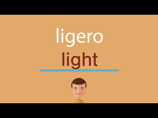 ¿Cómo se escribe ligero?