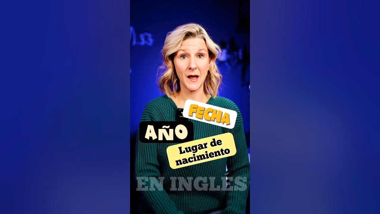 ¿Qué poner en place of birth?