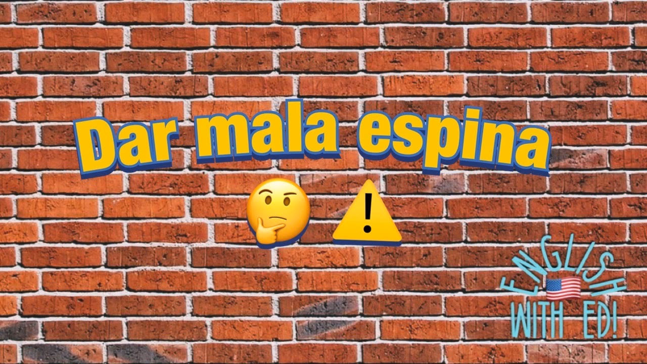 ¿Qué quiere decir me da mala espina?