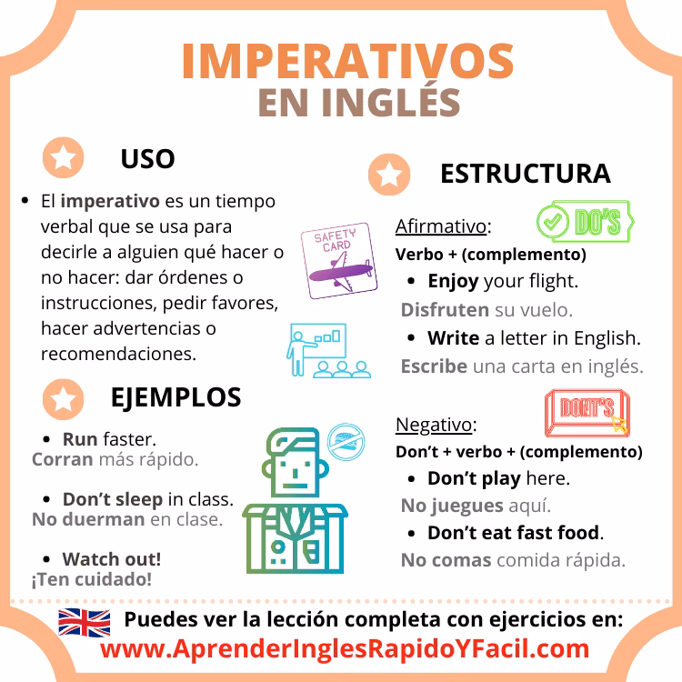 ¿Qué es el modo imperativo y ejemplos?