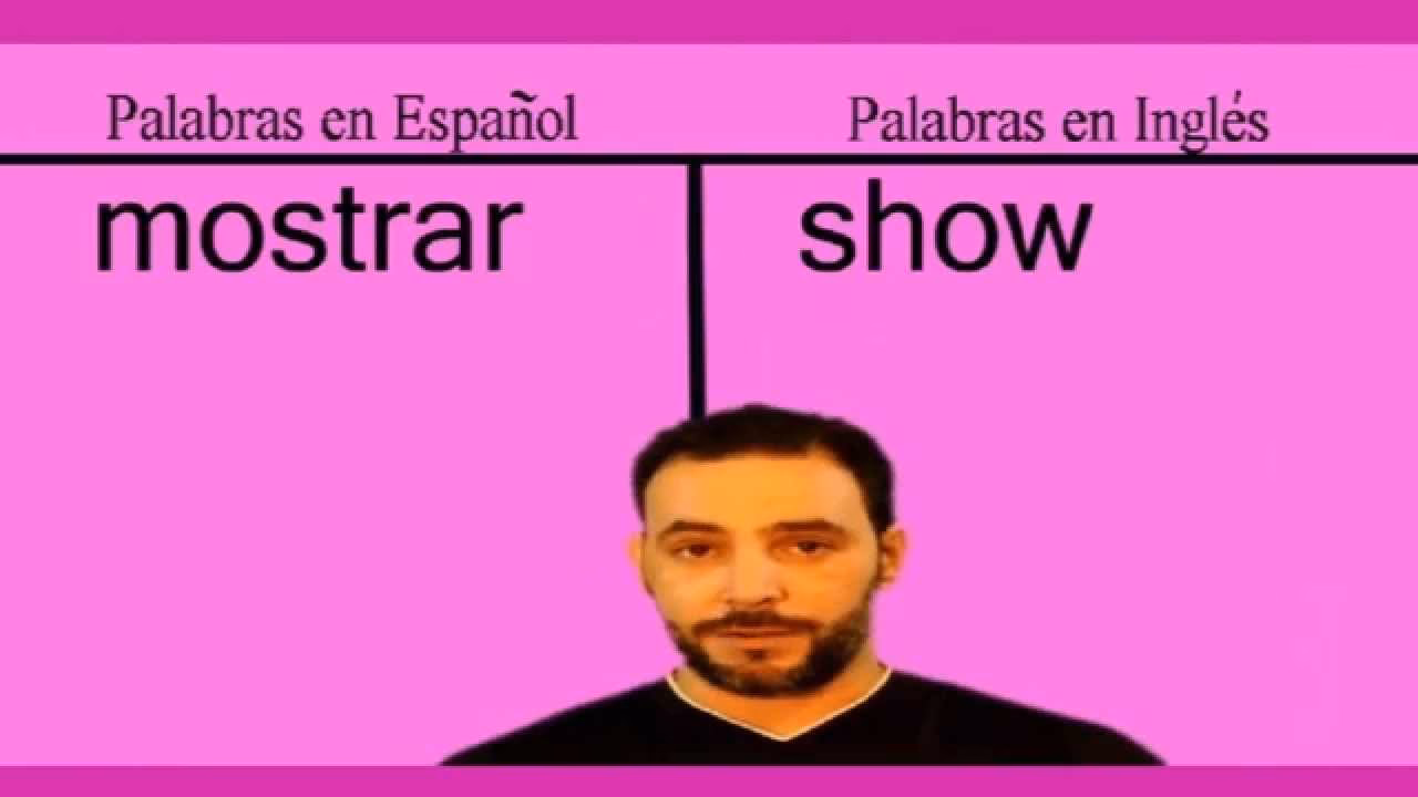 ¿Cómo se dice el verbo mostrar en inglés?