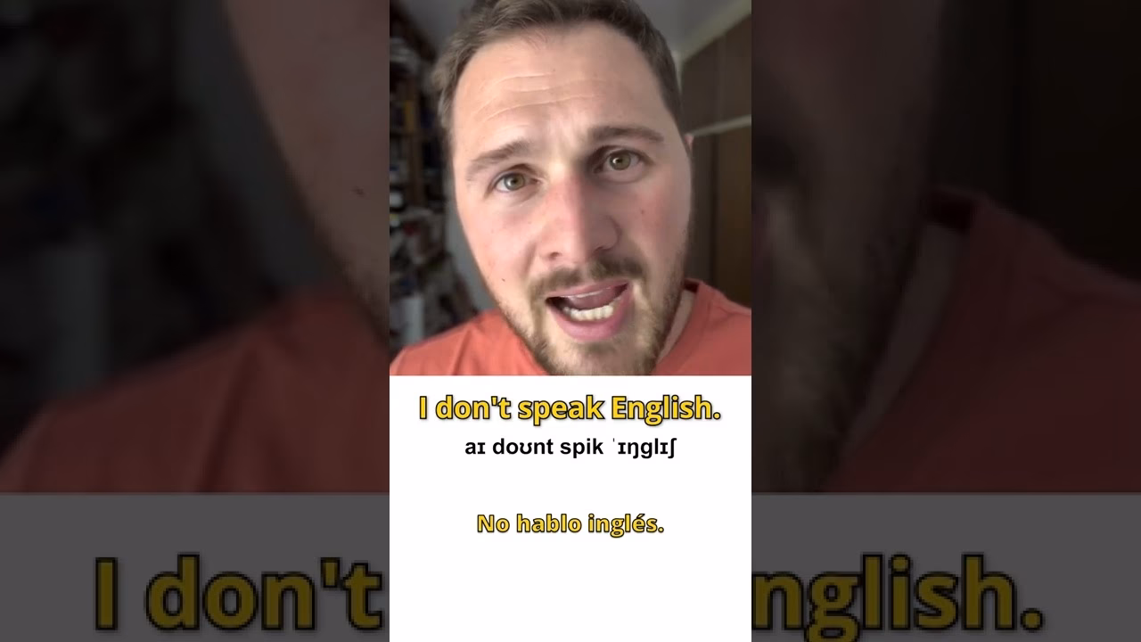 ¿Cómo decir que no hablo inglés?
