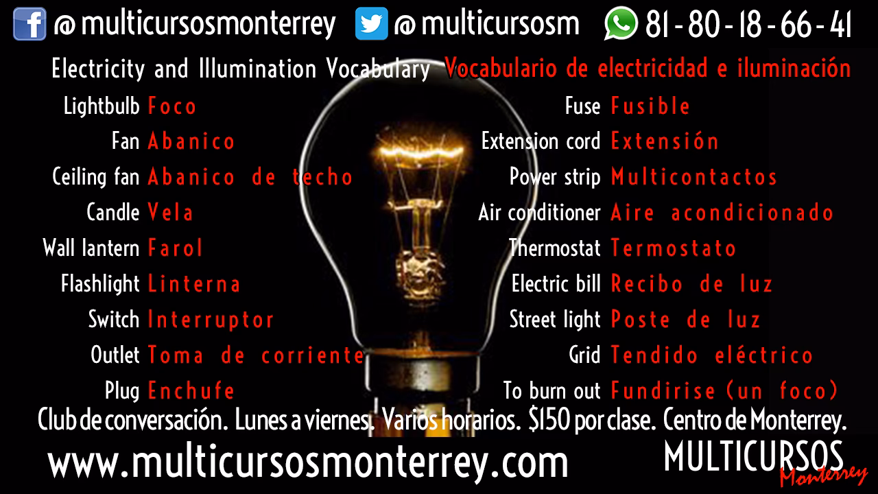 ¿Cómo se dice cuando no hay electricidad?