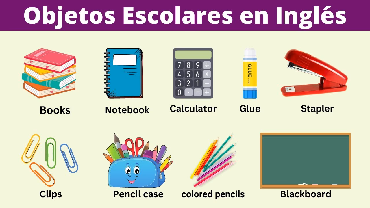 ¿Cuáles son los objetos comunes en inglés?