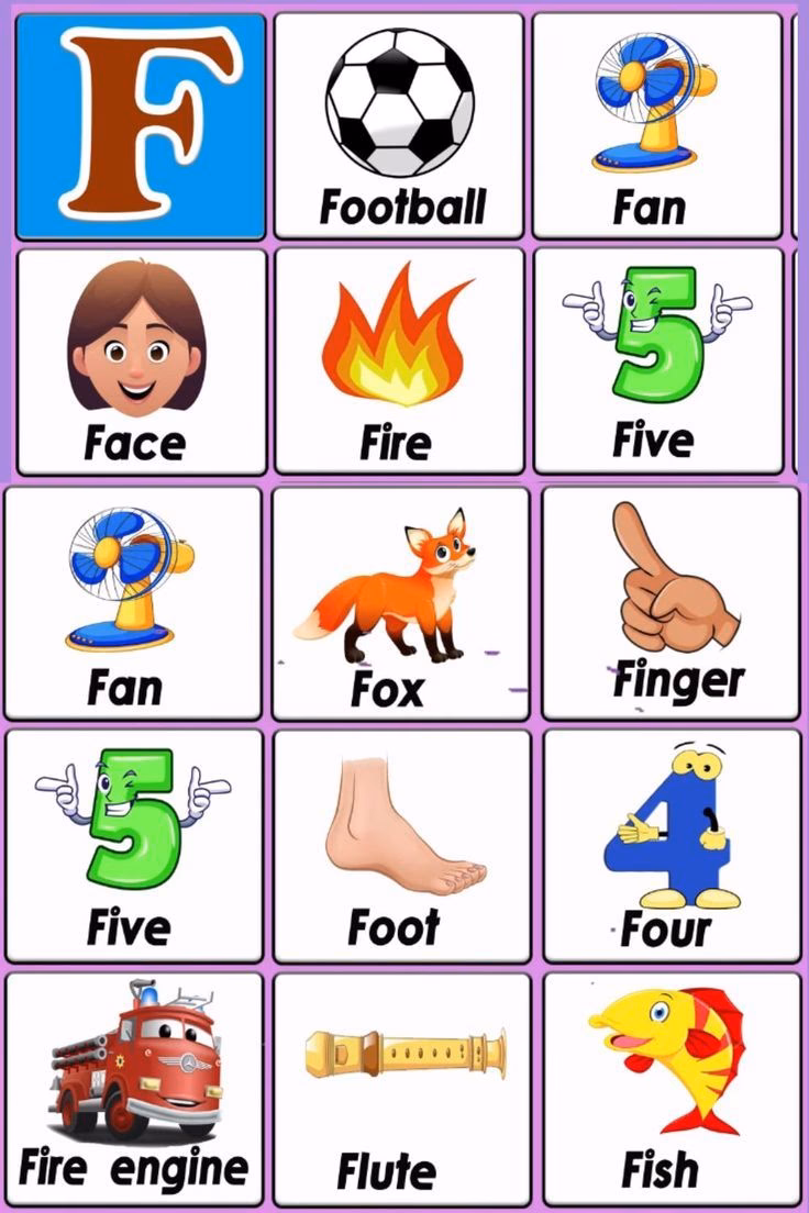 ¿Qué palabras empiezan por f?