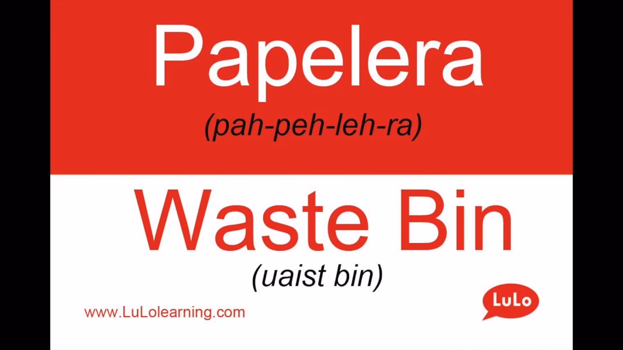 ¿Cómo se escribe papelera?