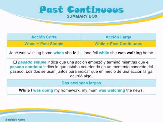 ¿Cuándo usar pasado simple y pasado continuo en inglés?