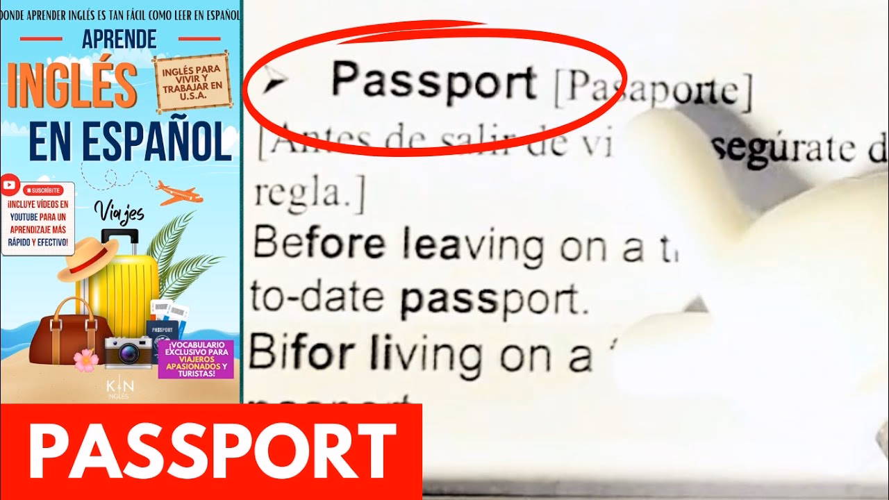 ¿Cómo se dice pasaporte en inglés?