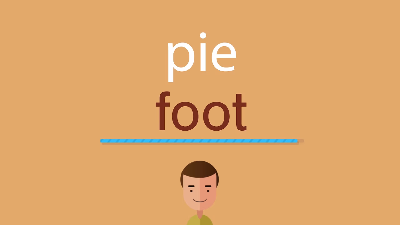 ¿Cómo se dice pie en inglés?