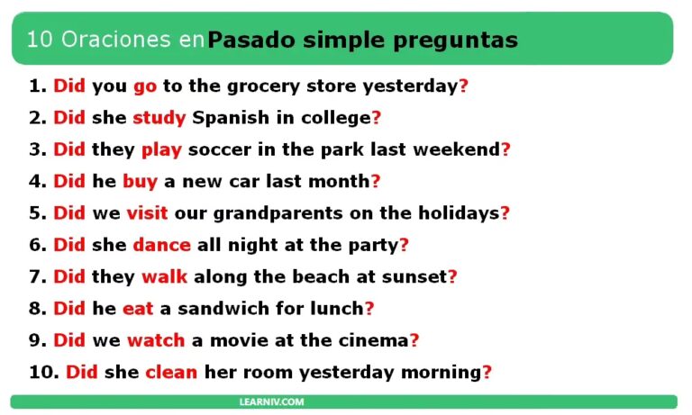 ¿Cómo preguntar en pasado simple en inglés? | CEI