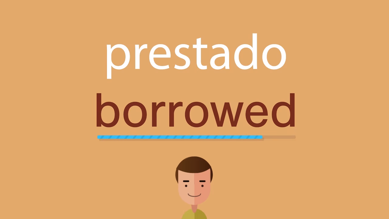 ¿Cómo es el verbo prestar en inglés?