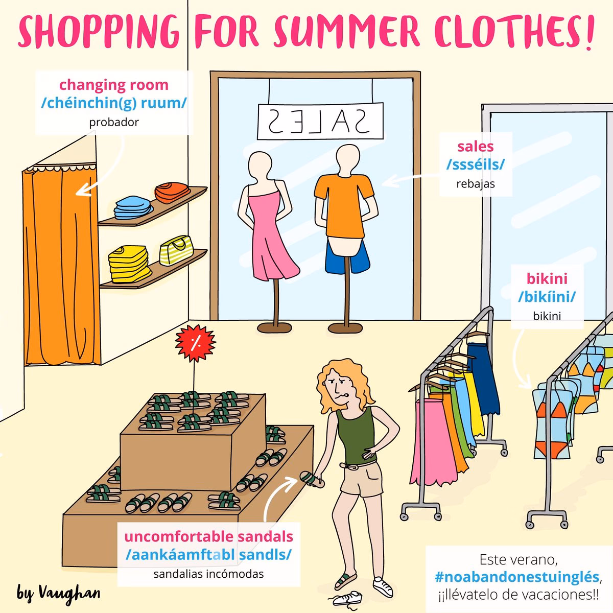 ¿Cómo se dice probador de ropa?