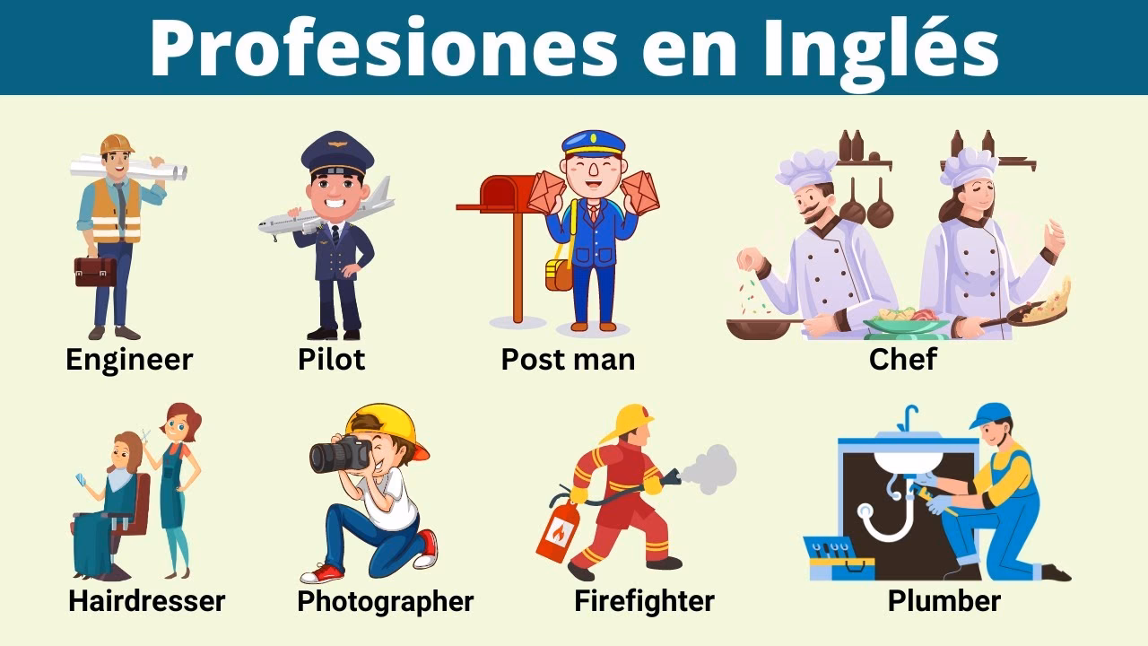 ¿Cuáles son 9 profesiones en inglés?