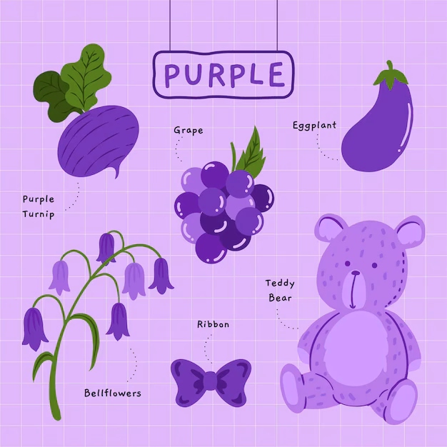 ¿Cómo se dice púrpura en inglés?