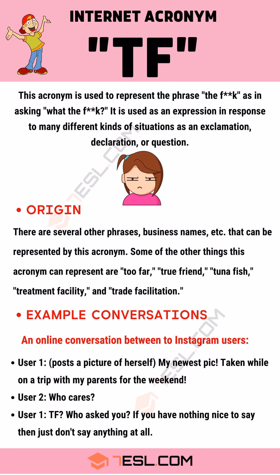 ¿Qué es TF en chat?