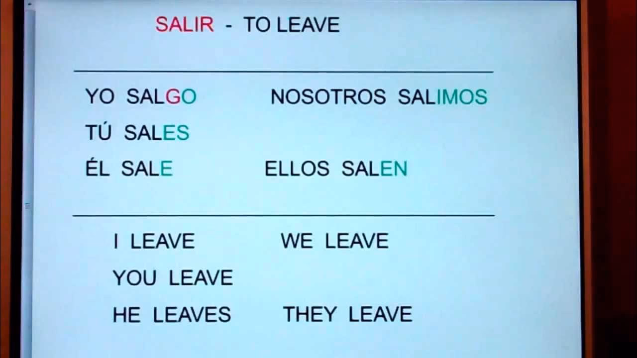 ¿Cómo salgo de aquí en inglés?