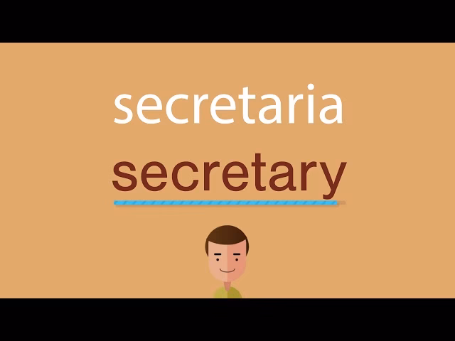 ¿Cómo se dice secretaria?