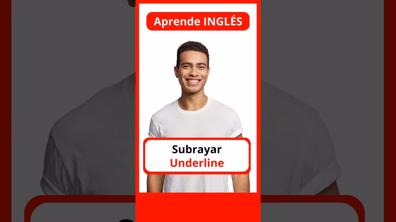 ¿Cómo se dice texto subrayado en inglés?