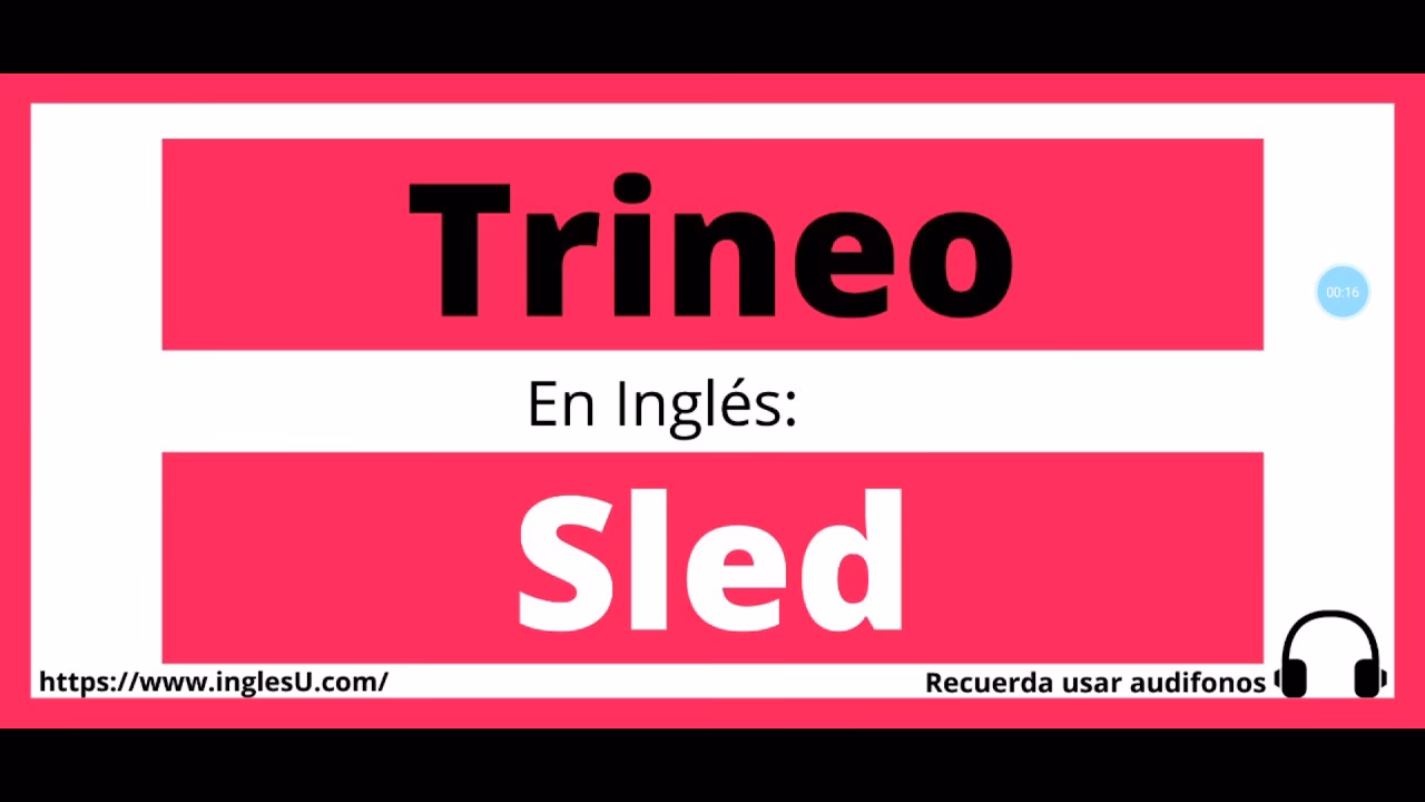 ¿Cómo se llama un trineo?