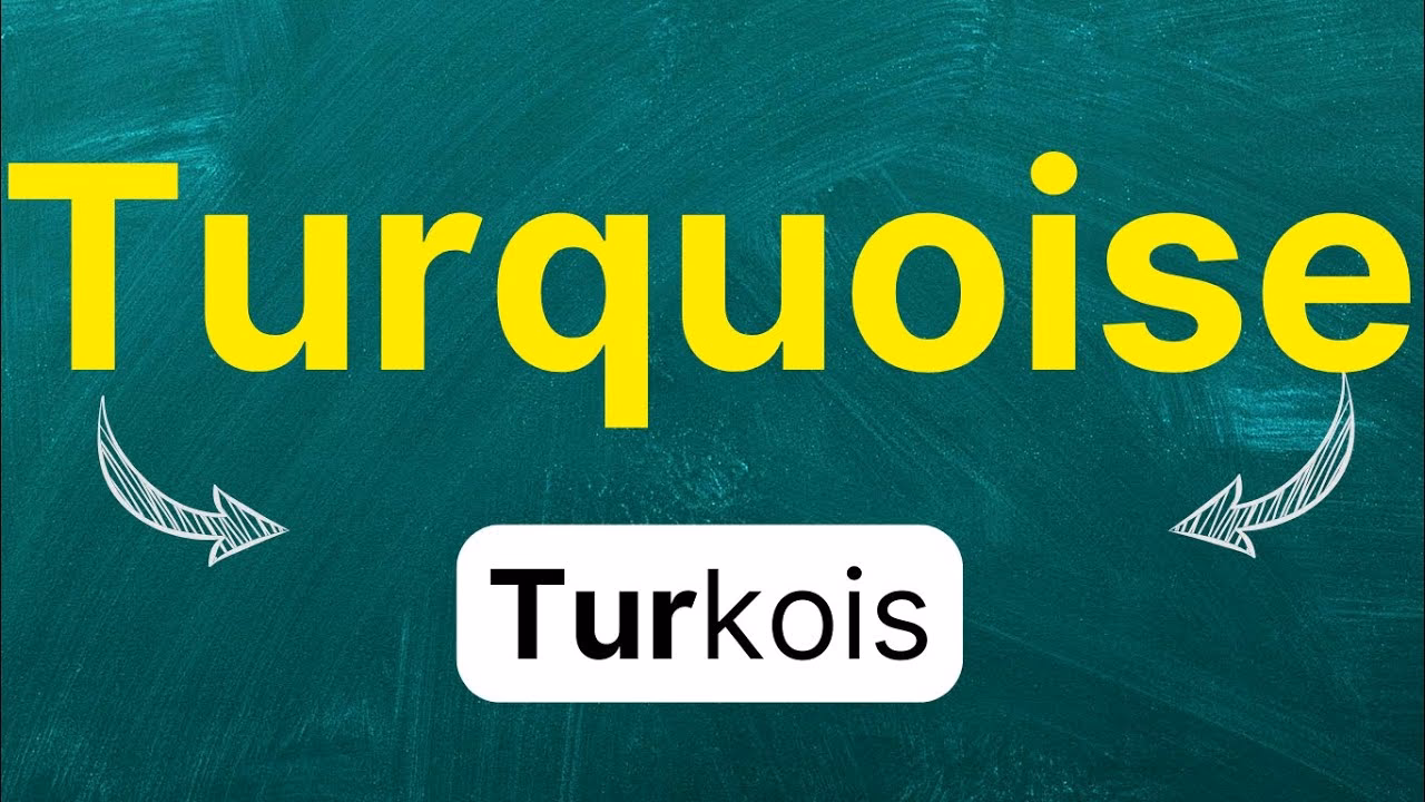 ¿Cómo se dice color turquesa?