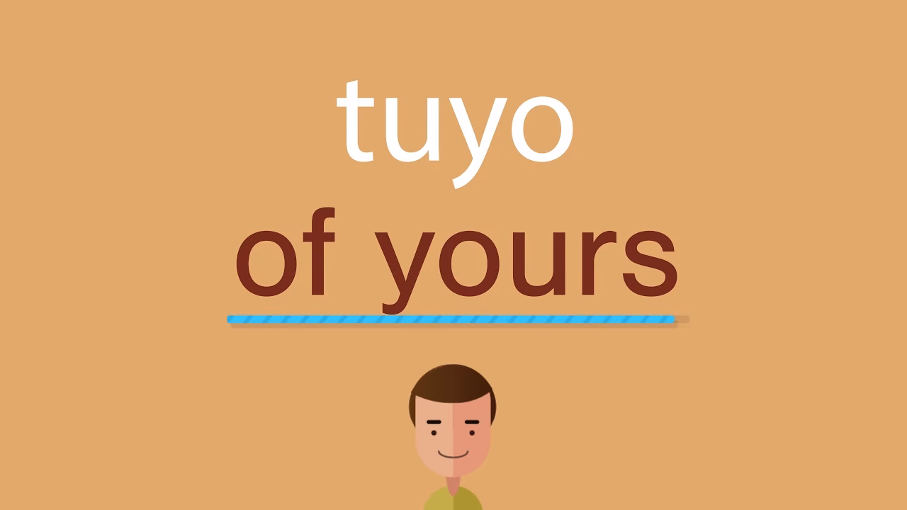 ¿Cómo se dice "esto es tuyo"?