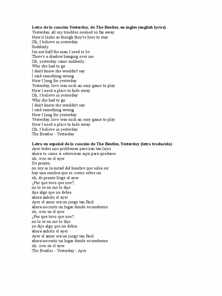 ¿Qué dice la canción 