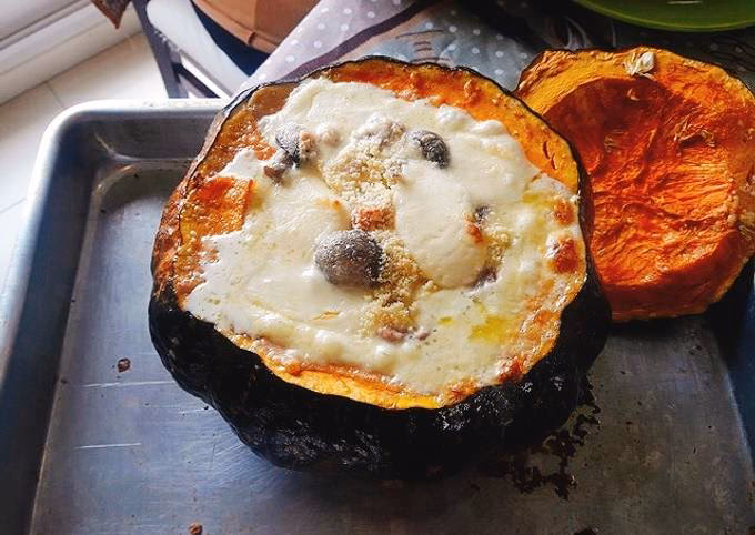 ¿Qué lleva el zapallo italiano relleno?